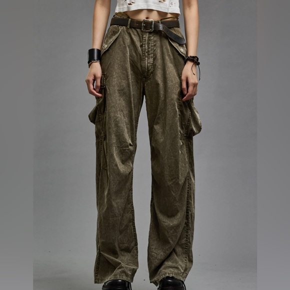 R13 Pants - R13 Women's Olive Cargo Pants